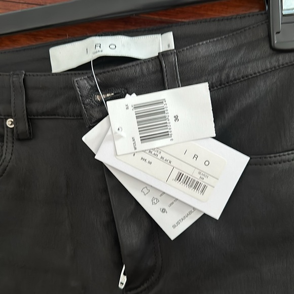 IRO leather pants leggings size 4 - Picture 7 of 7